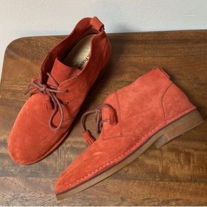 Hush Puppies Cyra Orange suede boots